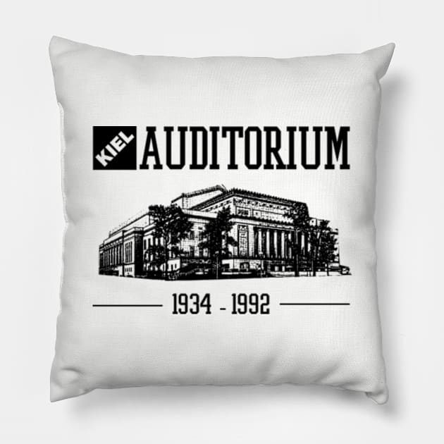 Kiel Auditorium Pillow by deadright