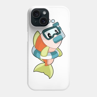 Fish Swimming Snorkel Phone Case