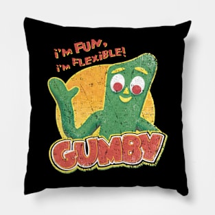 Gumby I'm Fun, i'm Flexible! Pillow