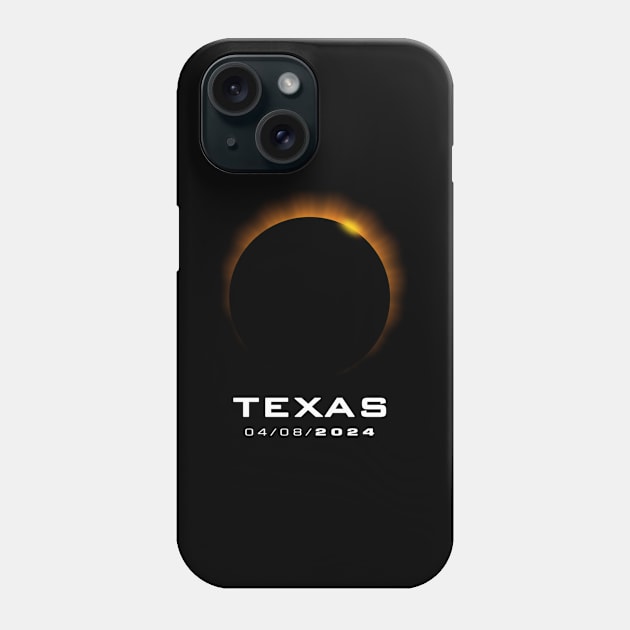 Total Solar Eclipse 2024 Texas Phone Case by klei-nhanss