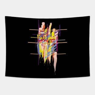 abstract - power symbol Tapestry