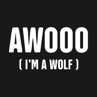 Awooo Anime Wolf Costume T-Shirt