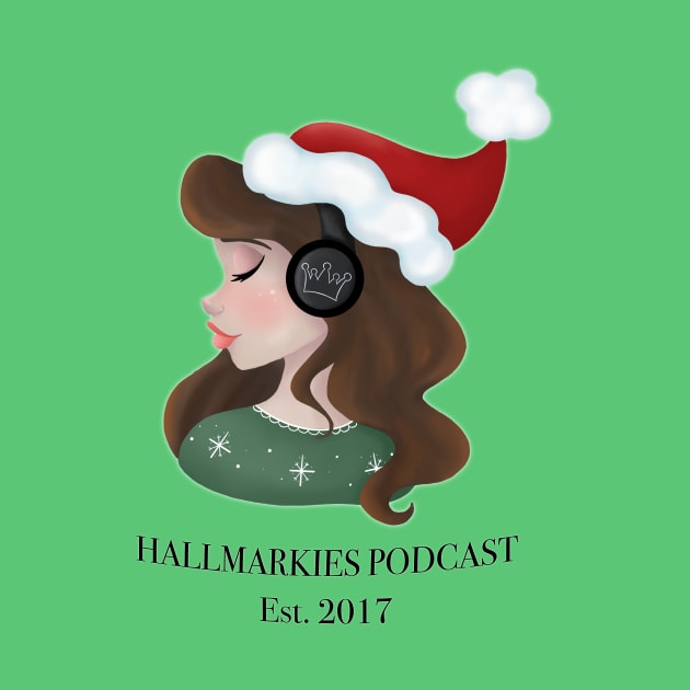 Hallmarkies Podcast Santa Girl Tee by Hallmarkies Podcast Store