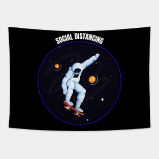 Social Distancing Keep 6 Feet Away Tapestry