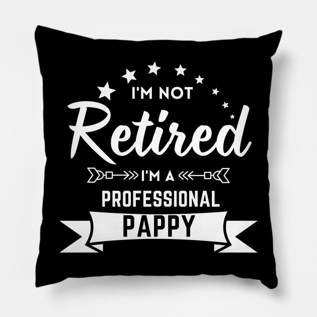 Retired I'm A Professional Pappy - Christmas, Party Pillow by JunThara