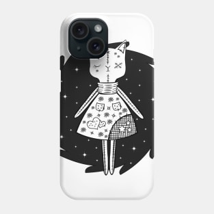 Halloween Story - Voodoo Cat Doll Phone Case