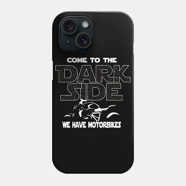 Motorbikes T-shirt - Come To The Dark Side Phone Case by FatMosquito