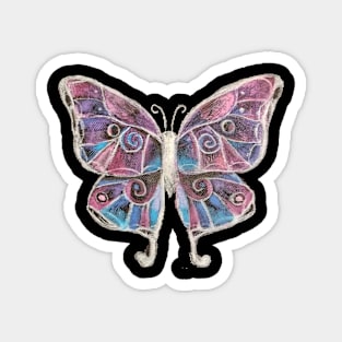 Crystal butterfly Magnet