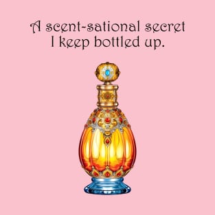 Scent-sational Secrets: Vintage Perfume Bottle Design T-Shirt