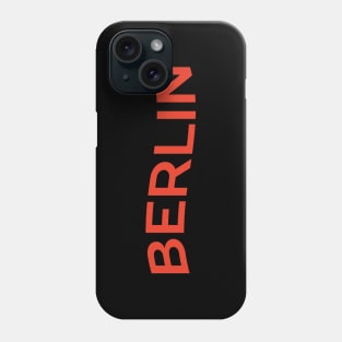 Berlin City Typography Phone Case