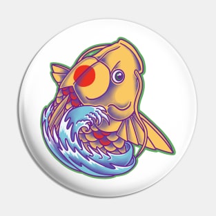 Head of Yellow Koi Pin