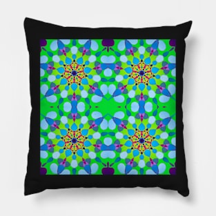 Neon Geometry Pillow