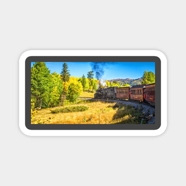 Cumbres and Toltec Narrow Gauge Railroad Route Magnet by Gestalt Imagery
