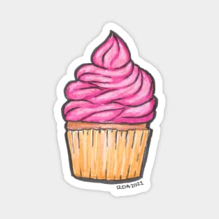 Pink Cupcake Magnet