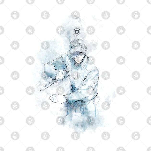 Cells at Work - White Blood *watercolor* by Stylizing4You