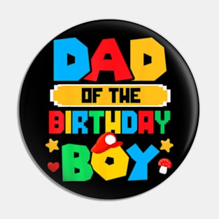 Dad Of The Birthday Boy Game Gaming Dad And Mom Family Pin