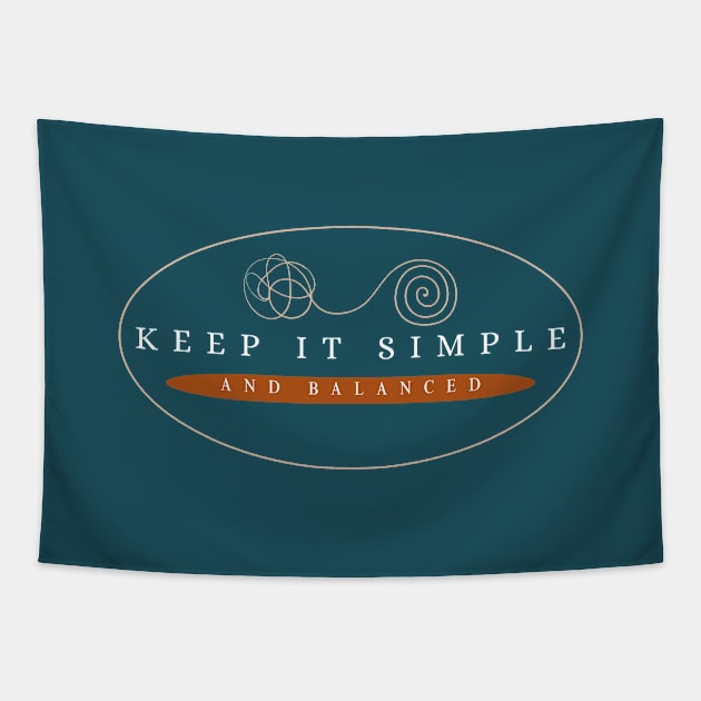 Simple and Balanced Thoughts Tapestry by Reaisha