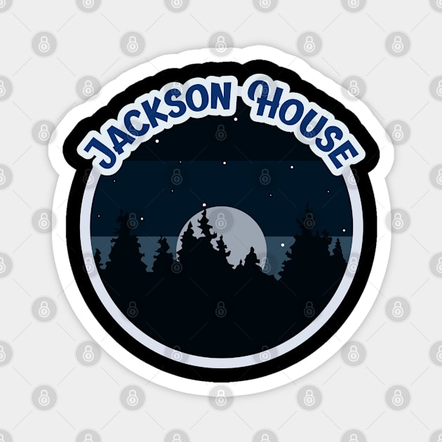 Jackson House Campground Campground Camping Hiking and Backpacking through National Parks, Lakes, Campfires and Outdoors of Washington Magnet by AbsurdStore