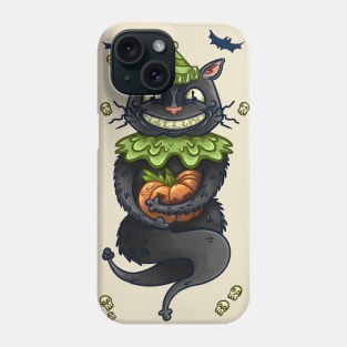 Halloween Cat in Hat Phone Case