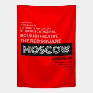 Moscow - Famous Cities and Landmarks Tapestry