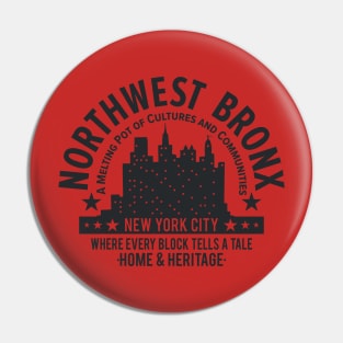 Northwest Bronx Skyline - Home and Heritage Pin