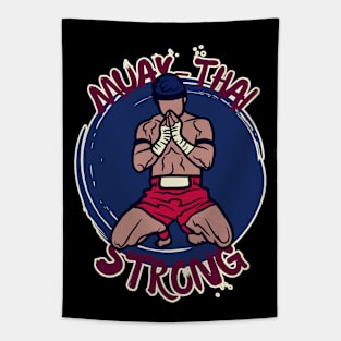 Muay Thai Strong Tapestry