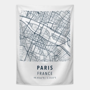 paris france simple map Tapestry