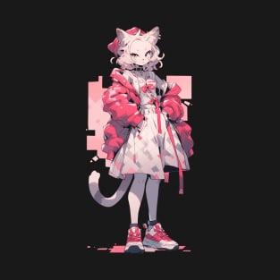 Anime Cat Girl T-Shirt