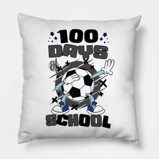 100 days of school featuring a dabbing Football #5 Pillow