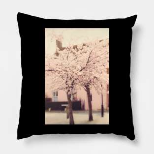 Village in Blossom Pillow