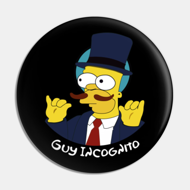 Guy Incognito Simpsons Pin Teepublic Au