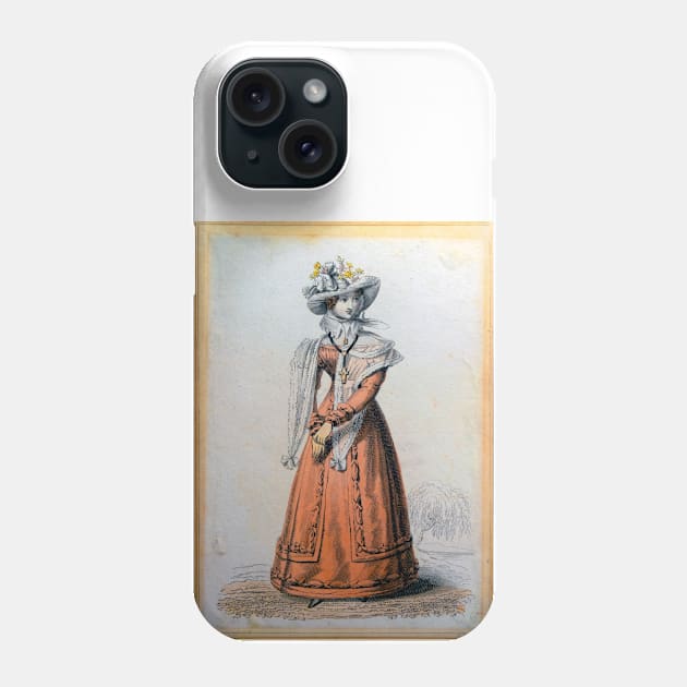 Fine Lady, vintage post card Phone Case by JonDelorme