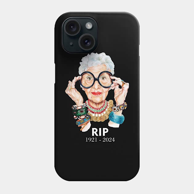 iris apfel rip Phone Case by lightsdsgn