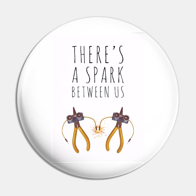 A Spark Between Us - Valentine’s Day/ Anniversary Greeting Card  for girl/boyfriend, wife/husband, partner, children, or loved one - Great for stickers, t-shirts, art prints, and notebooks too Pin by cherdoodles