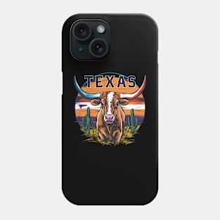 Texas Longhorn | T Shirt Design Phone Case