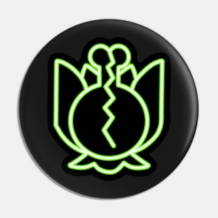 Neon Plant Symbol Pin