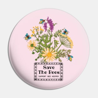 Save The Bees Pin