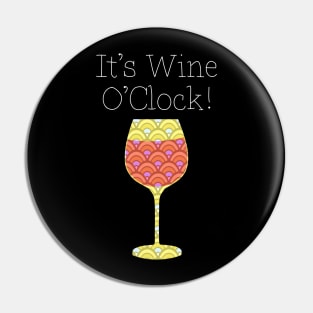 Wine O Clock Pin