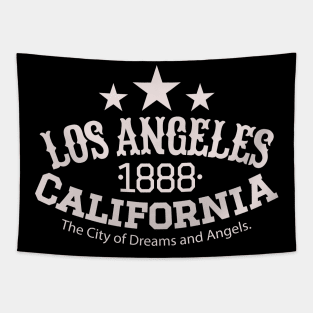 Los Angeles California 1888 - Los Angeles College style Logo Tapestry