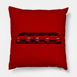 All the generations of the iconic japanese roadster Pillow