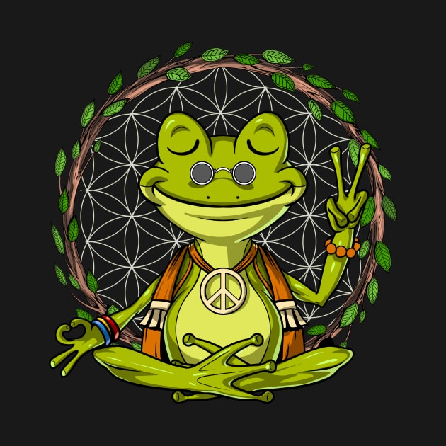 Hippie Frog Meditation by underheaven