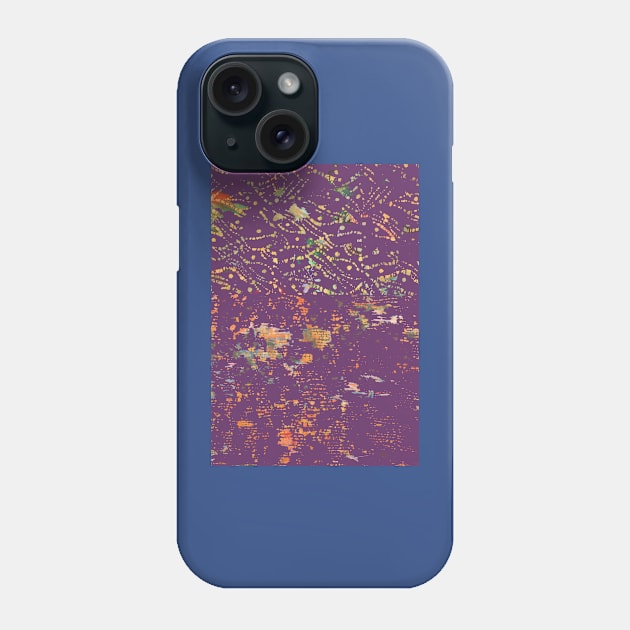 Deep Purple Bohemian Fiber Art Phone Case by djrunnels