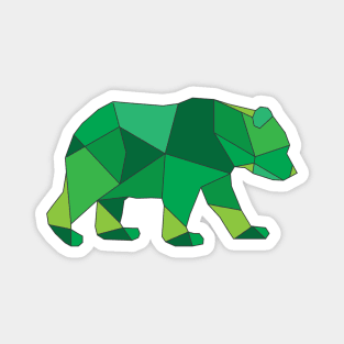 Wildlife green bear Magnet