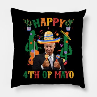 Happy 4Th Of Mayo Funny Joe Biden Confused Cinco de Mayo Pillow