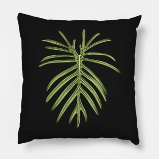 Philodendron Elegans Beauty Big Leaf Pillow