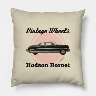 Vintage Wheels - Hudson Hornet Pillow