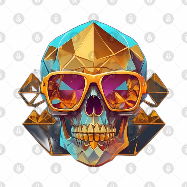 Colorful Skull by SPIT-36