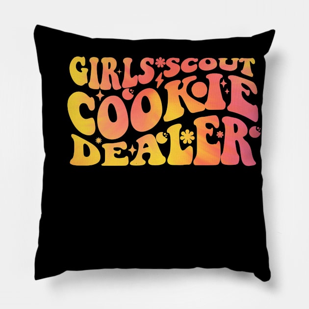 Its Me Hi Im The smarter Cookie Girls groovy scouting Troop Pillow by Emouran