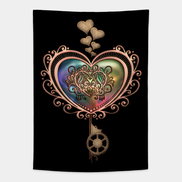 A wonderful heart of steampunk Tapestry by Nicky2342