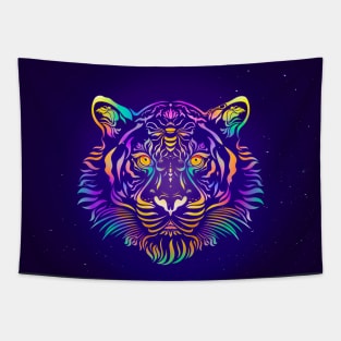 Psychedelic Tiger by #Bizzartino Tapestry